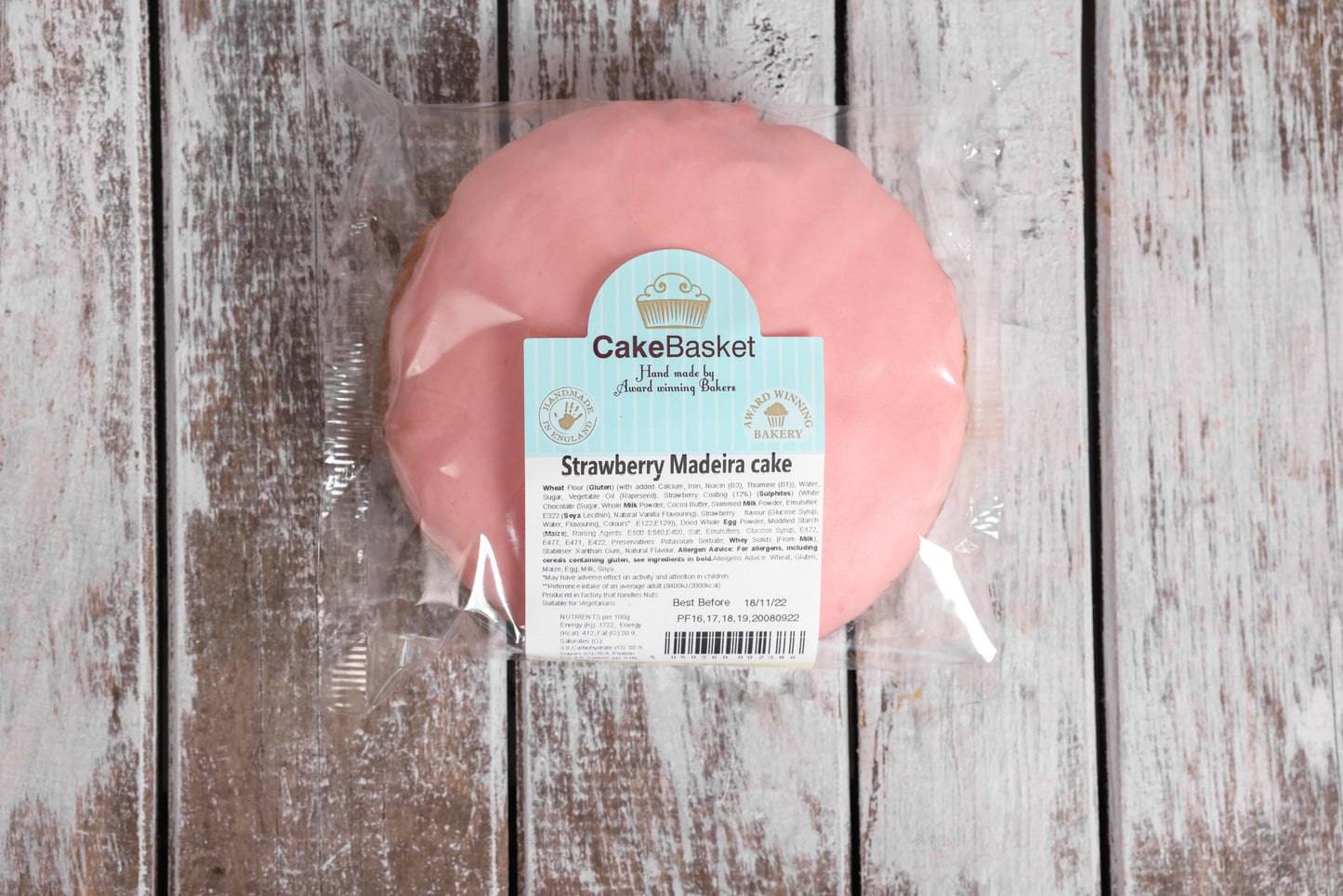 Strawberry Iced Round Cake 6"